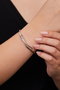 Heliophilia Silver Pulsera de Metal Plateada Ajustable